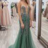 Agave Tulle Lace Sweetheart Sheath Prom Dress